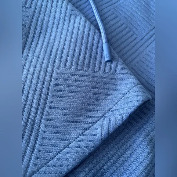 T by Talbots Blue Textured Pullover with White Trim NWT Small Petite - Picture 4 of 7